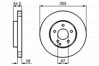 Тормозной диск Bosch 0986479039
