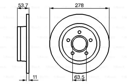 Диск тормозной Bosch 0986479070