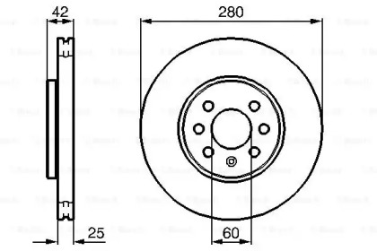 Тормозной диск Bosch 0986479077