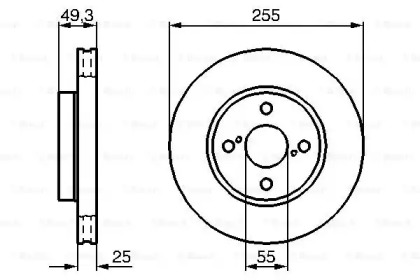 Тормозной диск Bosch 0986479B70