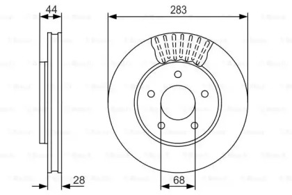 Тормозной диск Bosch 0986479091