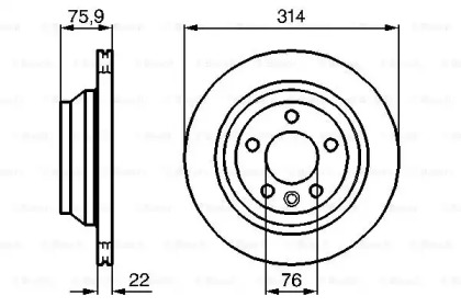 Тормозной диск Bosch 0986479094