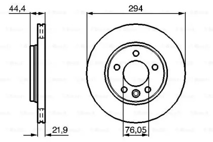 Тормозной диск Bosch 0986479097