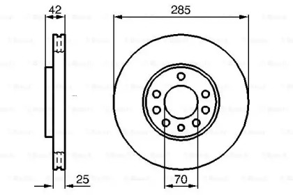 Тормозной диск Bosch 0986479107