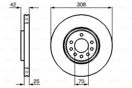 Диск тормозной Bosch 0986479113