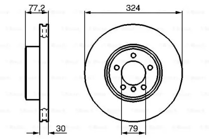 Тормозной диск Bosch 0986479115