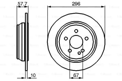 Тормозной диск Bosch 0986479138