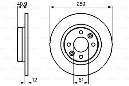 Тормозной диск Bosch 0986479164