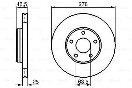 Тормозной диск Bosch 0986479173