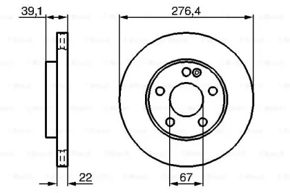 Тормозной диск Bosch 0986479186