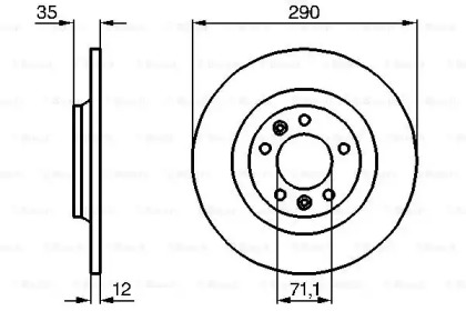 Диск гальмівний Bosch 0986479B86