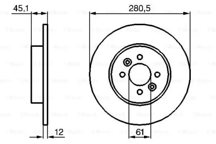 Диск тормозной Bosch 0986479195