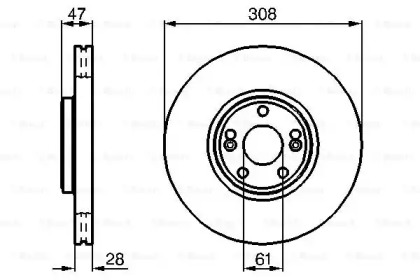 Диск гальмівний Bosch 0986479199