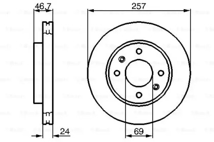 Диск тормозной Bosch 0986479207