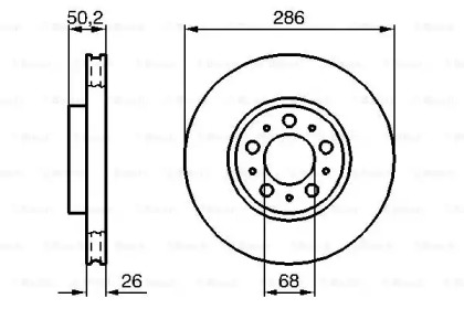 Тормозной диск Bosch 0986479210