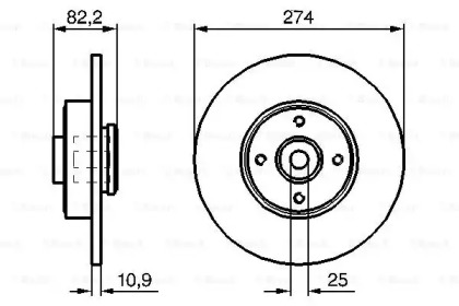 Диск тормозной Bosch 0986479270