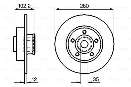 Тормозной диск Bosch 0986479271