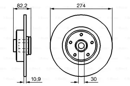 Тормозной диск Bosch 0986479273