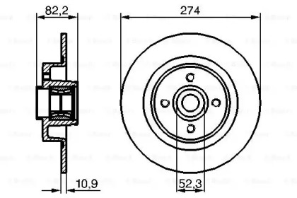 Тормозной диск Bosch 0986479277