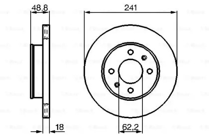 Тормозной диск Bosch 0986479286