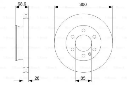 Тормозной диск Bosch 0986479294