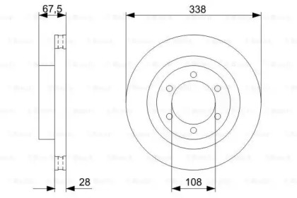 Тормозной диск Bosch 0986479304