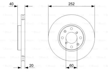 Диск гальмівний Bosch 0986479B98