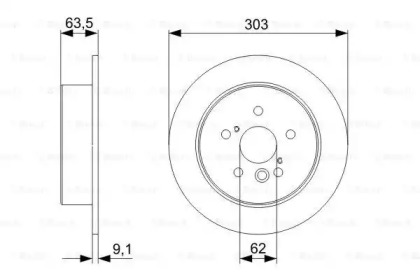 Тормозной диск Bosch 0 986 479 338