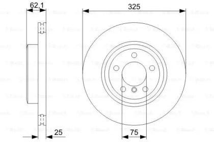 Диск тормозной Bosch 0986479348