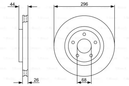 Диск гальмівний Bosch 0986479C04
