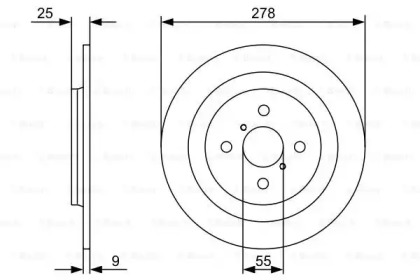 Диск тормозной Bosch 0986479C05