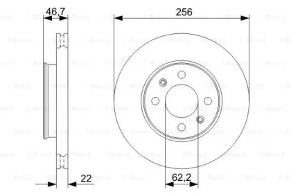 Тормозной диск Bosch 0986479367