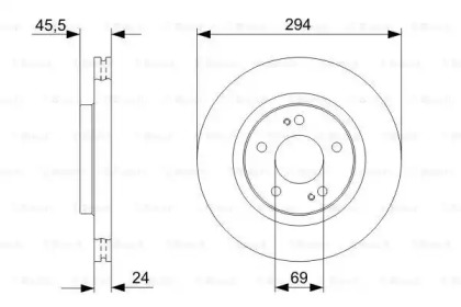 Тормозной диск Bosch 0986479372