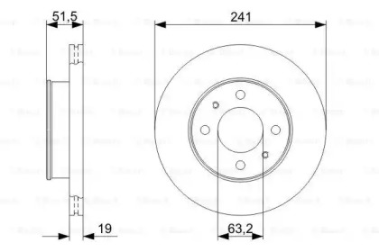 Тормозной диск Bosch 0986479377
