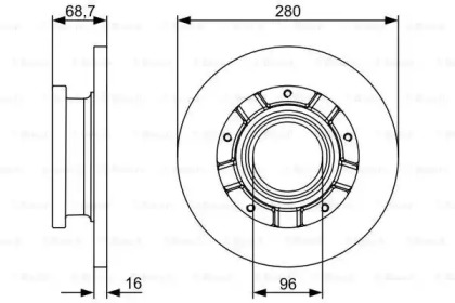 Тормозной диск Bosch 0986479389