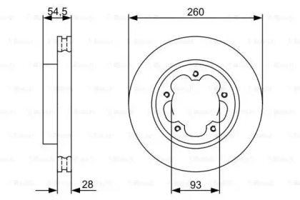 Тормозной диск Bosch 0986479C09