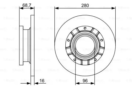 Диск тормозной Bosch 0986479401