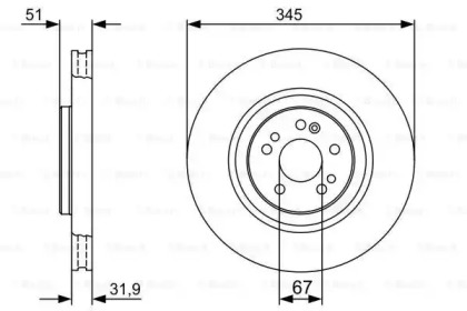 Тормозной диск Bosch 0 986 479 405