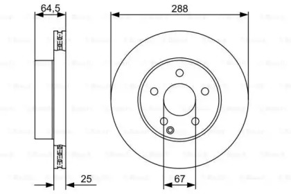 Диск тормозной Bosch 0986479406
