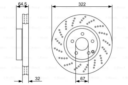 Тормозной диск Bosch 0 986 479 408