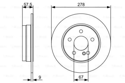 Тормозной диск Bosch 0986479409