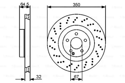 Тормозной диск Bosch 0986479412