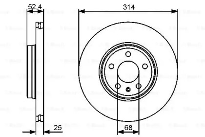 Диск тормозной Bosch 0986479467