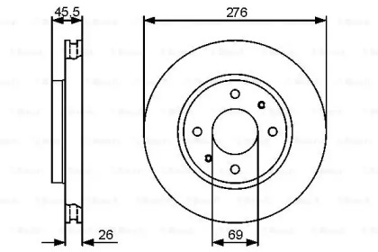 Тормозной диск Bosch 0986479471