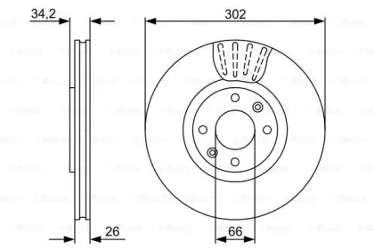 Диск тормозной Bosch 0986479C72