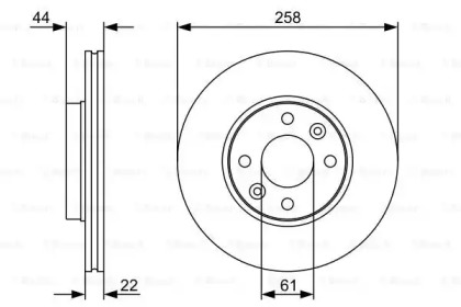 Диск тормозной Bosch 0986479C17