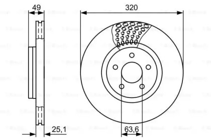 Тормозной диск Bosch 0986479660
