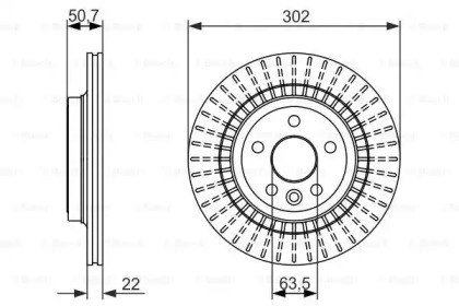 Тормозной диск Bosch 0986479713