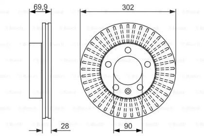 Тормозной диск Bosch 0986479716