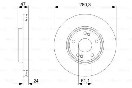 Тормозной диск Bosch 0986479743